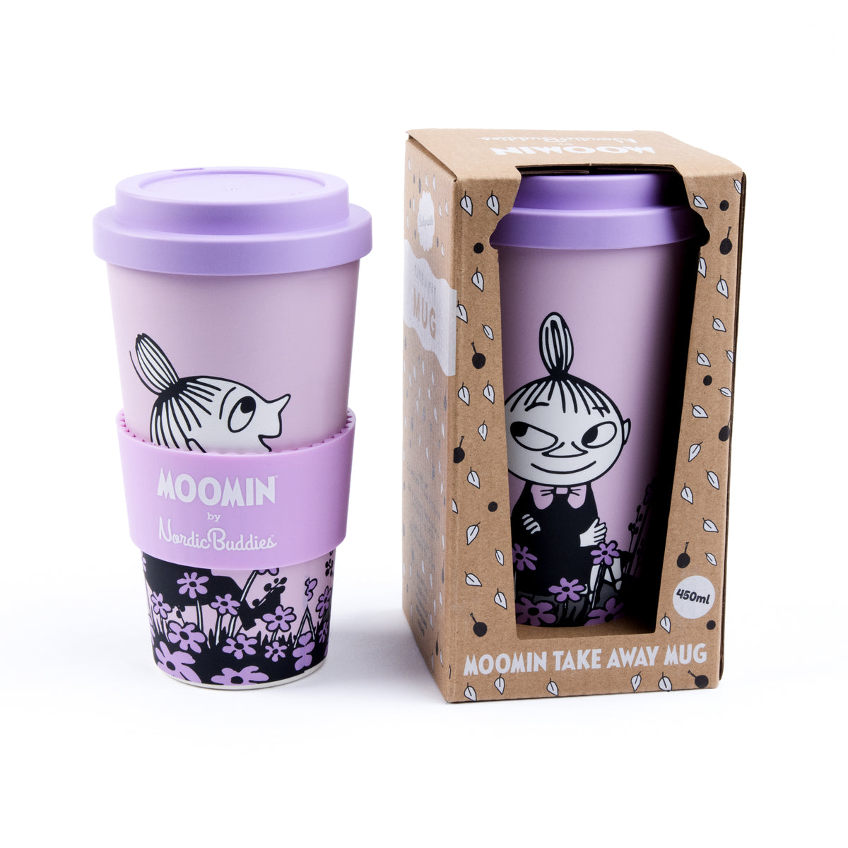 Take-away Moomin mug: Little My’s Summer, Purple (0.45 L)
