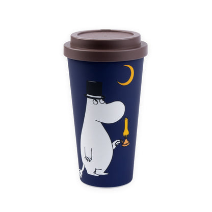 Take-away Moomin mug: Moominpappa by Lamplight, Blue (0.45 L)