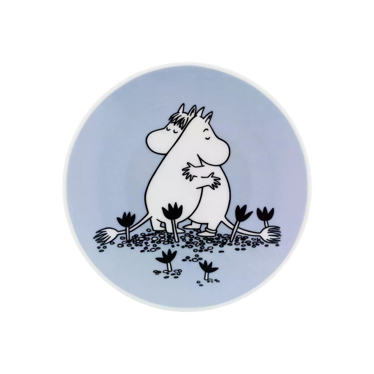 Liten Mumin tallrik: Kärlek, Blå (10,5 cm) (2024-2025)