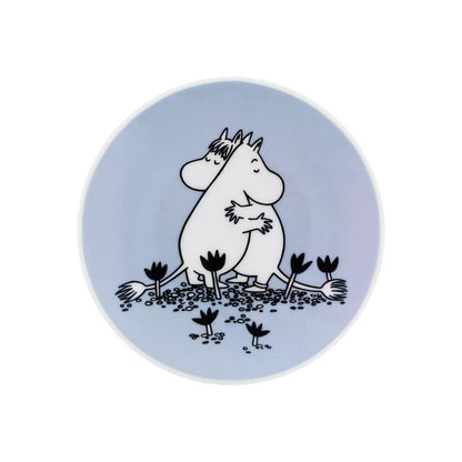 Liten Mumin tallrik: Kärlek, Blå (10,5 cm) (2024-2025)